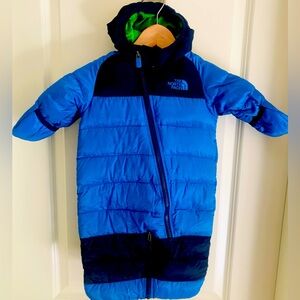 The North Face 3-6 month old baby snowsuit.
